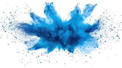 Powder explosion transparent background