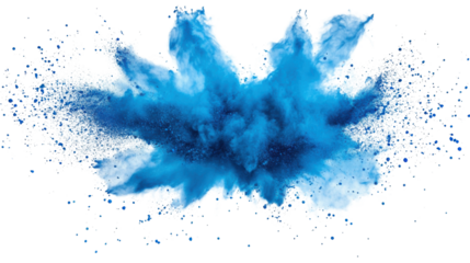 Powder explosion transparent background