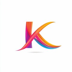 letter J with abstract motion lines icon logo illustration isolated on white background