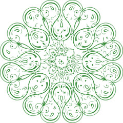Beautiful flower art and mandala vector design