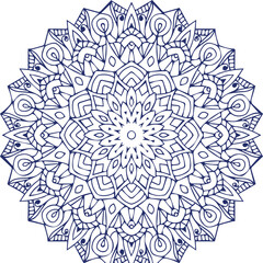 Beautiful flower art and mandala vector design