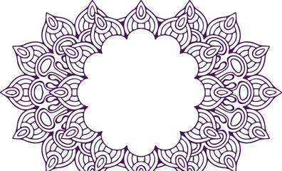 Beautiful flower art and mandala vector design