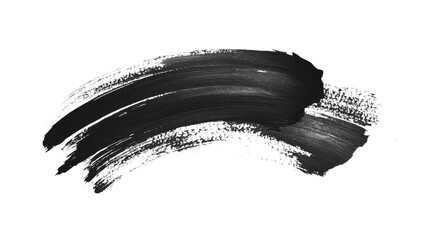 Black paint smear transparent background