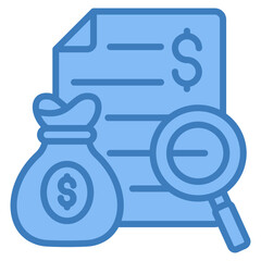 Budget Tracking Icon Element For Design