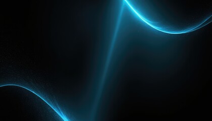 Fototapeta premium Blue Luminescence Abstract Dot Particle Design on Dark Background 2 