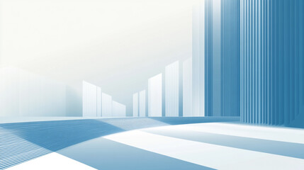 Fototapeta premium Minimal architectural space, white space architecture minimalist background.