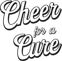 Cheer for a cure T-shirt design