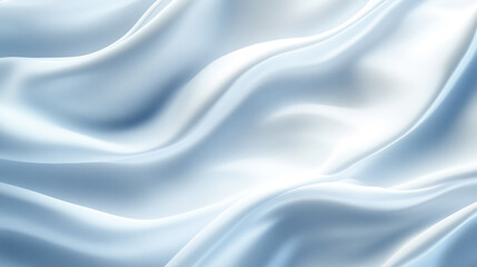 Obraz premium serene light blue and white color gradient background, Abstract background with flowing waves of blue and white gradients Close-up photo
