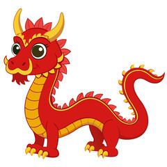red dragon with background