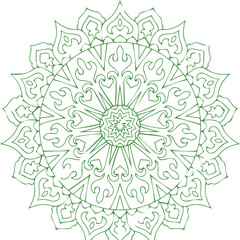 Beautiful flower art and mandala vector design