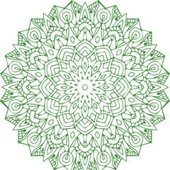 Beautiful flower art and mandala vector design