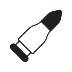 bullet glyph icon with white background vector stock illustration