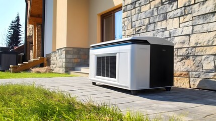 Big Backup Natural Gas Generator for House Building Outdoor