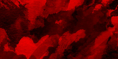 Abstract grainy fantasy smooth light red watercolor paper texture with clouds, Grunge red background, Stain artistic hand painted texture of red, pastel hand painted watercolor of red texture.