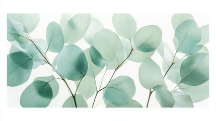 Obraz premium A green leafy plant with a white background