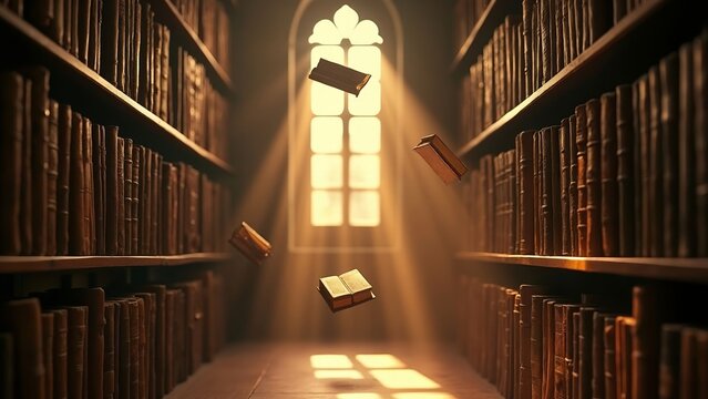 Enchanted Library, Floating Books