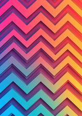 Colorful chevron pattern with pastel gradients and metallic glow