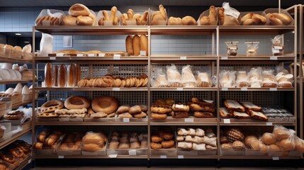 Efficient and Hygienic Commercial Bakery Producing Pre Packaged Bread and Pastries in a Clean and Organized Facility