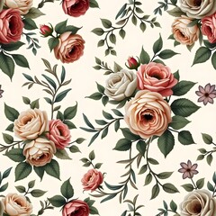 A Fresh and Flowing Floral Pattern