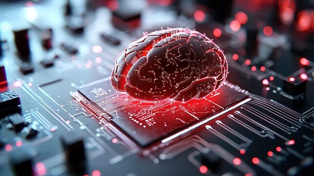 Connecting AI Brain to Futuristic Circuits A High-Fidelity Dynamic Visualization of Technology in a Sci-Fi Environment