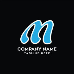 Letter m logo Vector, M Letter logo Vector art illustration