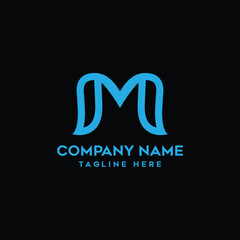 Letter m logo Vector, M Letter logo Vector art illustration