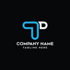 T Letter Logo Design  Vectors and Vector Art illustration
