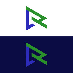 Fototapeta premium modern lr letter logo design 