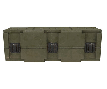 3d rendering military green box
