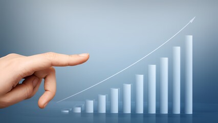 Analyzing business growth trends financial analysis data visualization digital environment close-up view strategic insights for effective decision-making