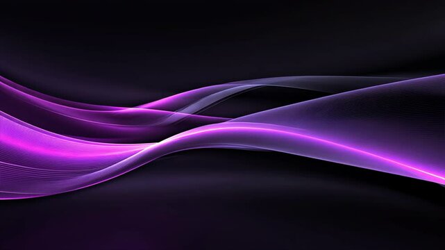 This sentence incorporates abstract background and purple background while also drawing on other provided keywords like wave, design, and flowing to create a concise and descriptive title