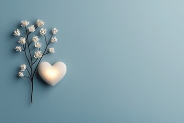 Romantic floral design for an elegant valentine's greeting card