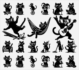 Best Funny Cat Lover Vector.eps