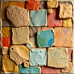 Abstract Background with Vibrant Colors, Gradients, and Unique Artistic Textures