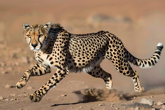 Cheetah Running Wild Speed, Grace, Spots, Nature, Africa, Predator, Wildlife, Animal, Habitat, Savan
