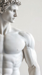 Naklejka premium Close up of an Adonis marble alabast statue