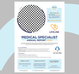 Medical Specialist Annual Report Flyer Design