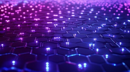 Obraz premium A purple and blue background with many small lights