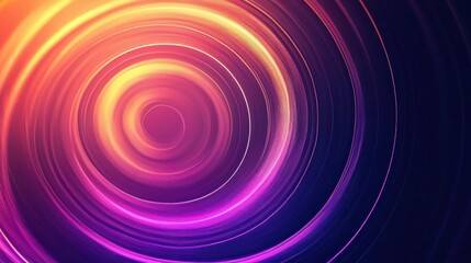 A digital design featuring concentric circles with a gradient effect, symbolizing unity and connection