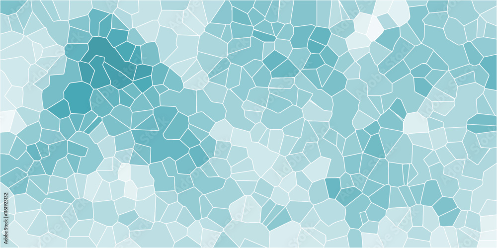 Poster seamless emerald blue mosaic texture with geometric abstract design . perfect for backgrounds, digit