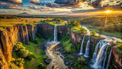 Majestic Wakanda: Breathtaking aerial drone footage reveals panoramic African landscapes, serene nature, and wild animals.