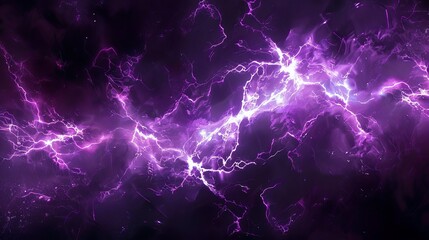 Abstract lightning in space, computer generated abstract background