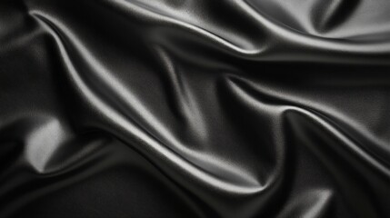 Obraz premium A black fabric with a shiny surface