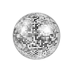 Shiny Disco Ball Reflection Effect with Glittering Light Pattern