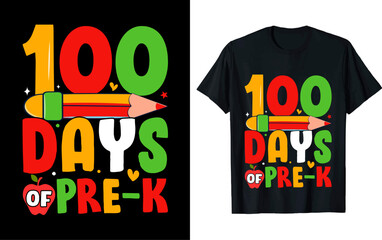 100th day of school t shirt design