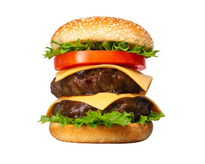 二枚重ねのチーズバーガー / double cheeseburger