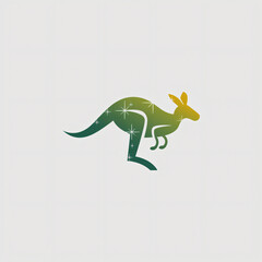 Fototapeta premium Australia - Logo Icon Social Media Square. Blank template. Design illustration. Space for copy. Conceptual. Flowing. Abstract background. Elegant. Corporate. Marketing. Poster.