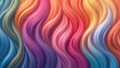 Obraz premium Colorful hair background with abstract texture