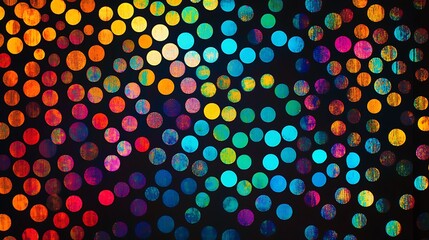 Bokeh. Defocused multi colored lights, A visually appealing banner showcasing a vibrant festive background with a multitude of multicolored bokeh lights, 