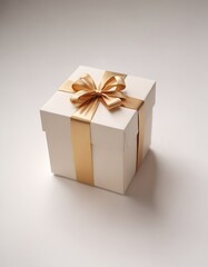 Fototapeta premium Gift box on white background